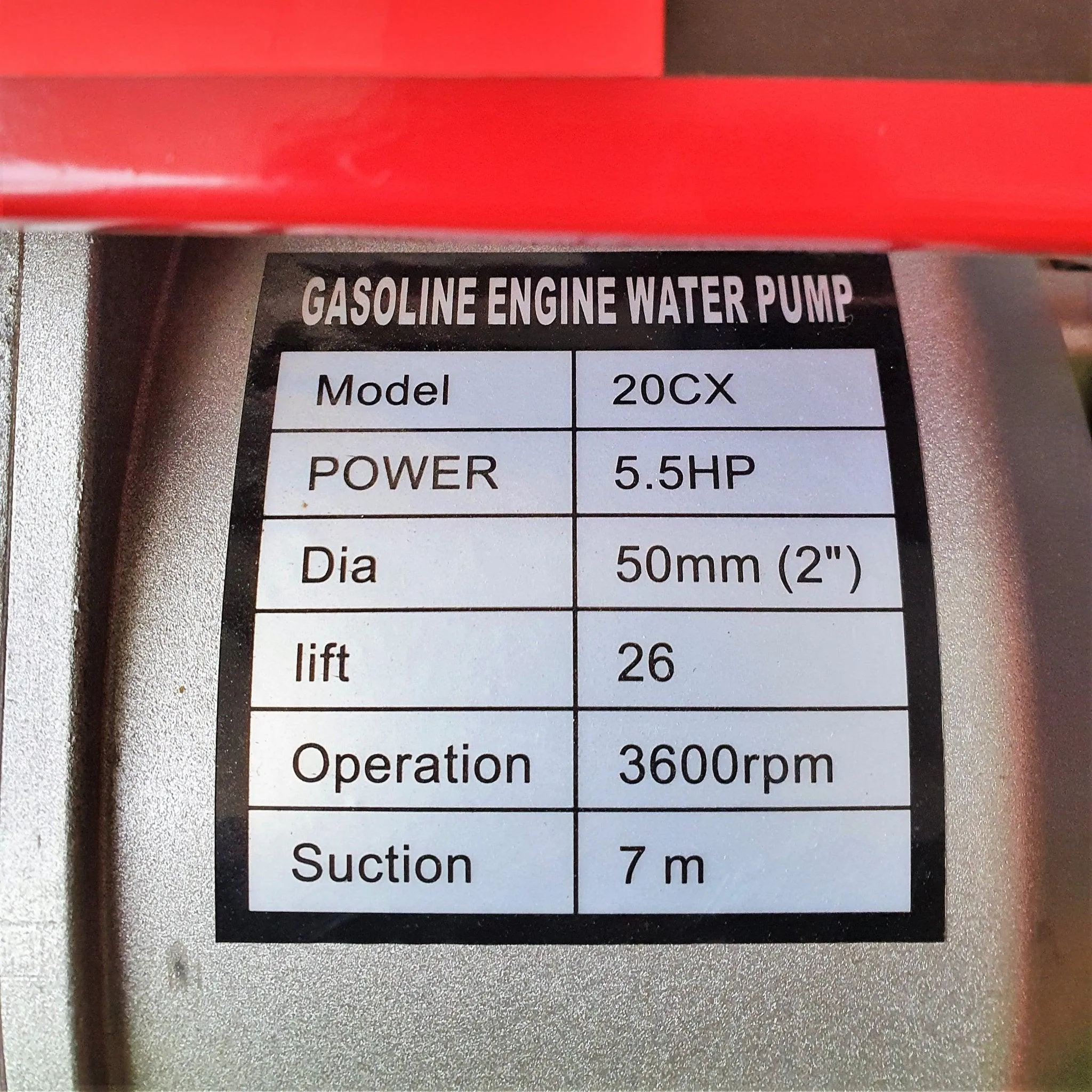 Gasoline Water Pump 2"*2"