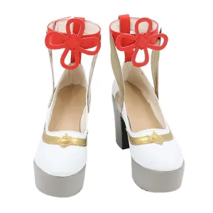 Genshin Impact Ganyu Cosplay Shoes High Heels mp006336