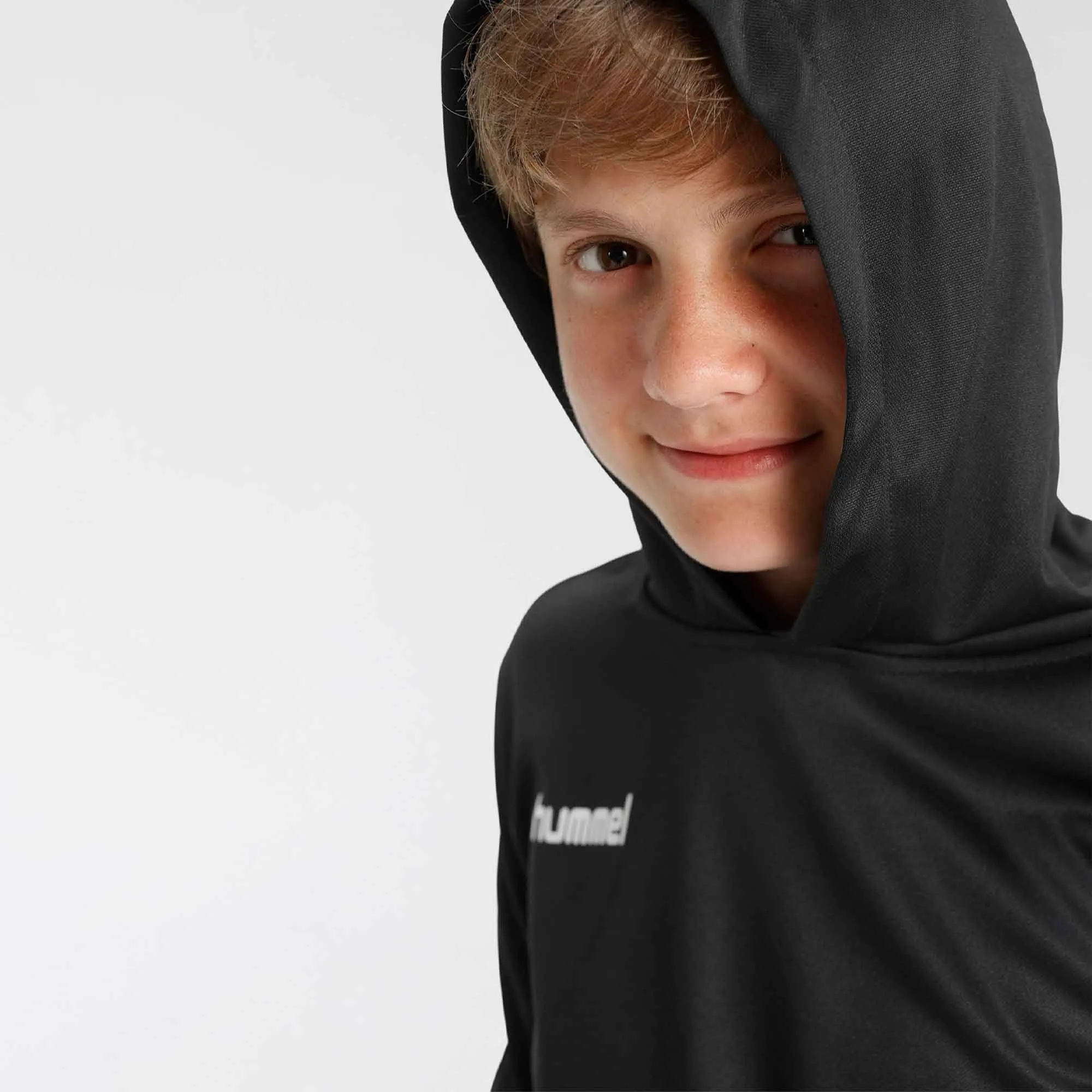 Hummel Boy's Arm Arrow Printed Sports Pullover Hoodie