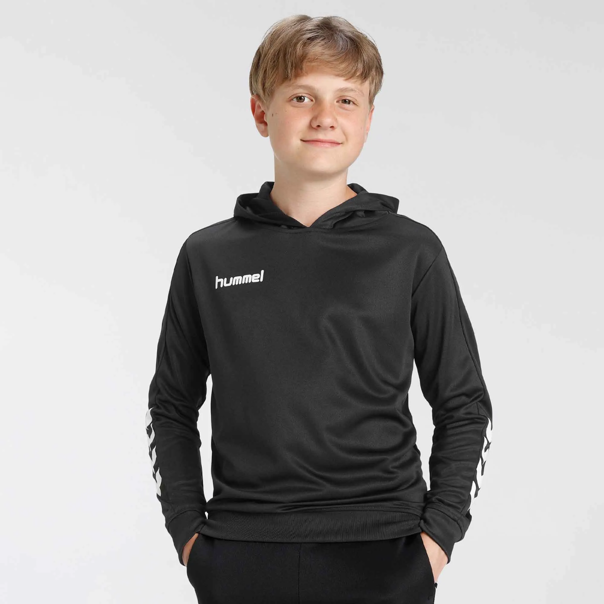 Hummel Boy's Arm Arrow Printed Sports Pullover Hoodie