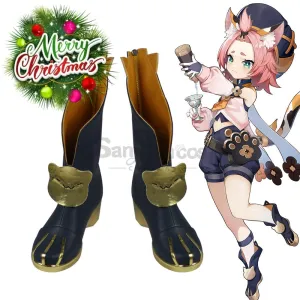 【In Stock】Game Genshin Impact Cosplay Diona Cosplay Shoes