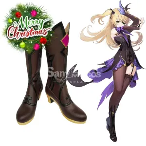 【In Stock】Game Genshin Impact Cosplay Fischl von Luftschloss Narfidort Cosplay Shoes