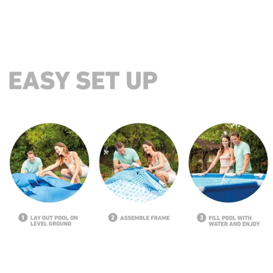Intex Metal Frame 10' x 30" Above Ground Pool w/ Filter Pump