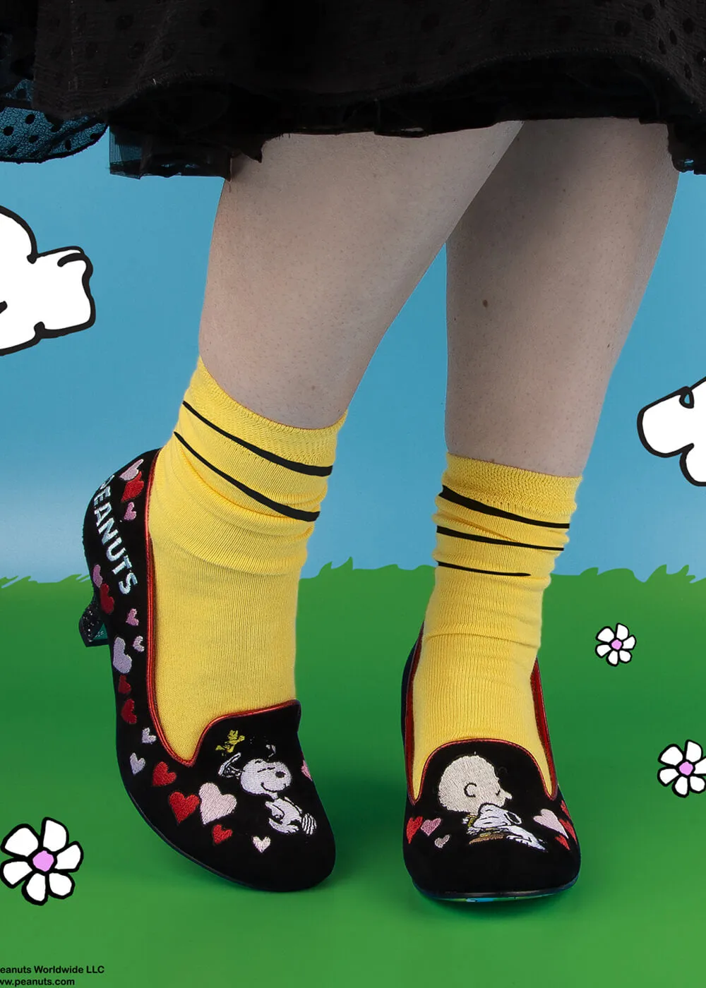 Irregular Choice x Peanuts A Boy And His Beagle Pumps Black