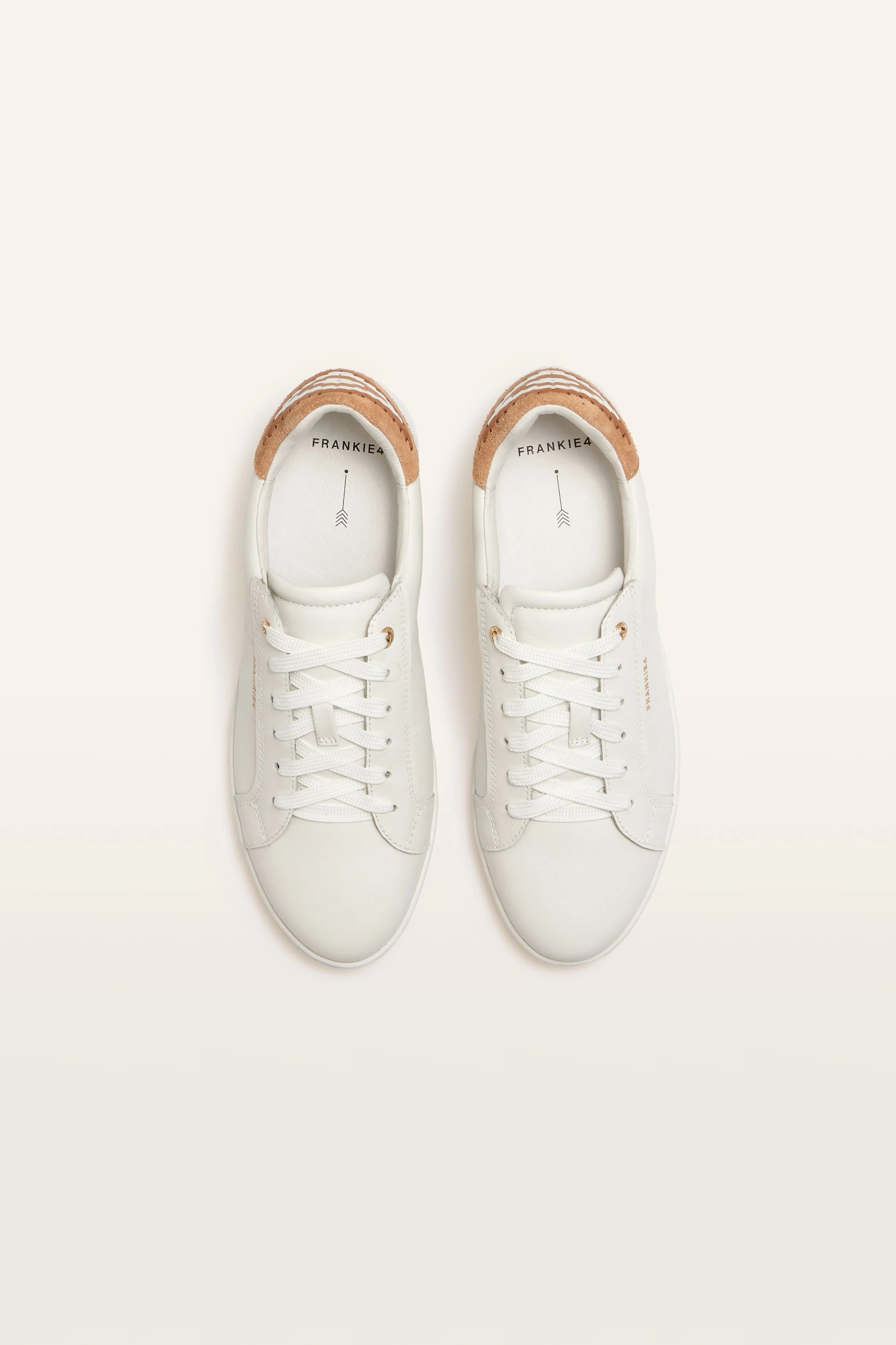 JACKIE V - WHITE/TAN MIX