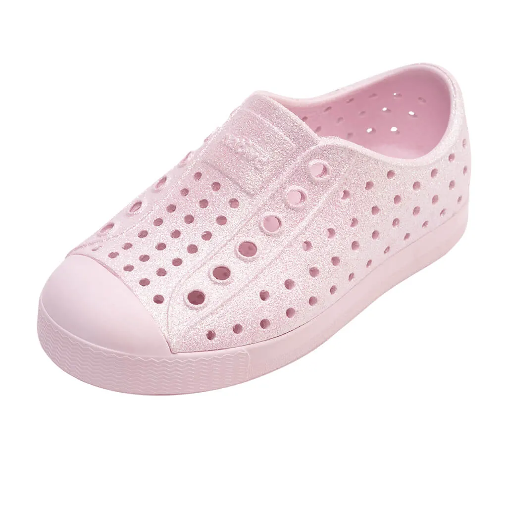 Jefferson Shoes Barely Pink Bling
