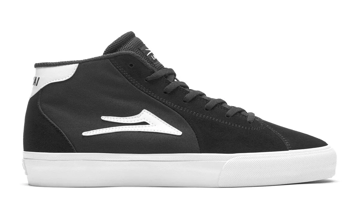 LAKAI FLACO II MID BLACK SUEDE 9