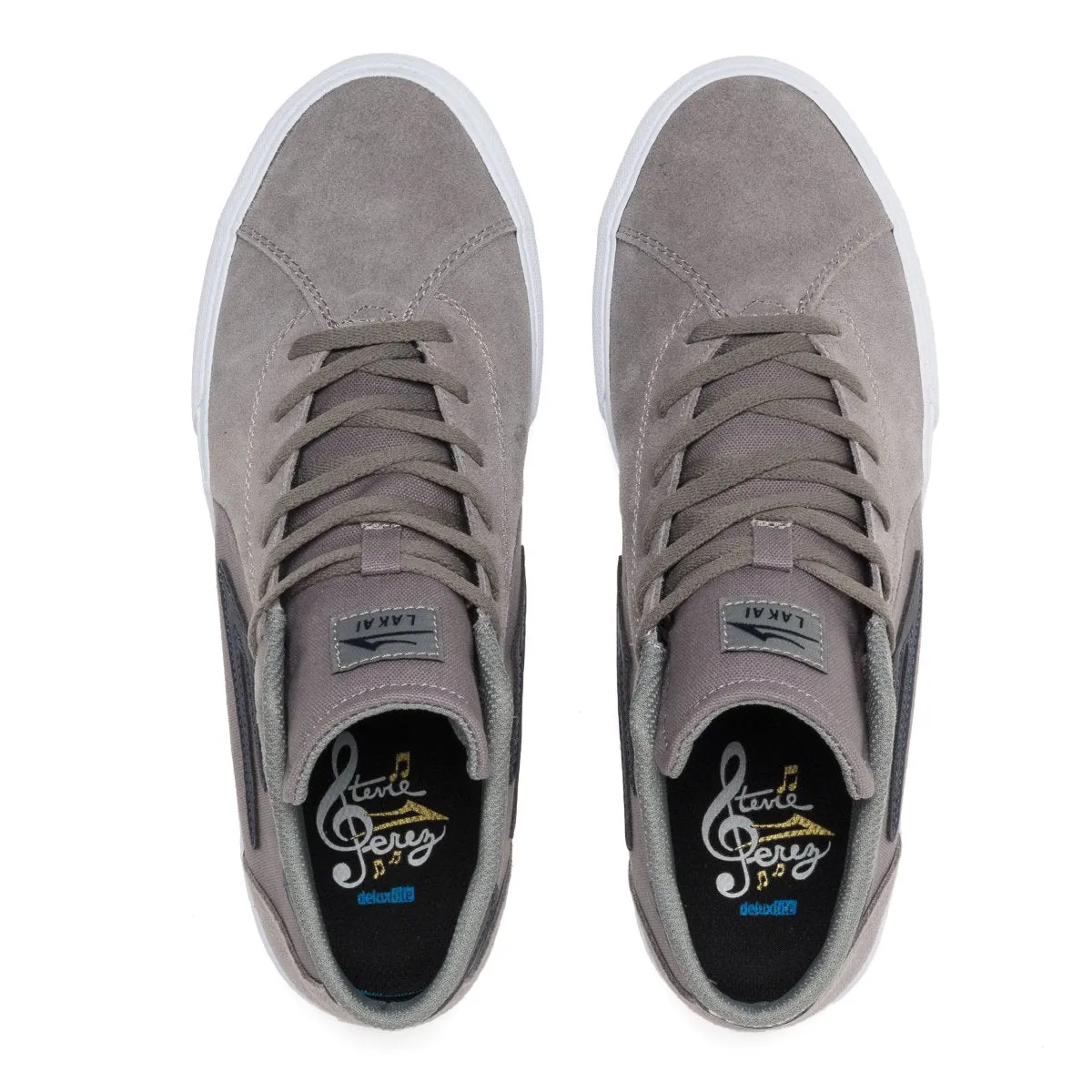 LAKAI FLACO II MID GREY/NAVY SUEDE 12