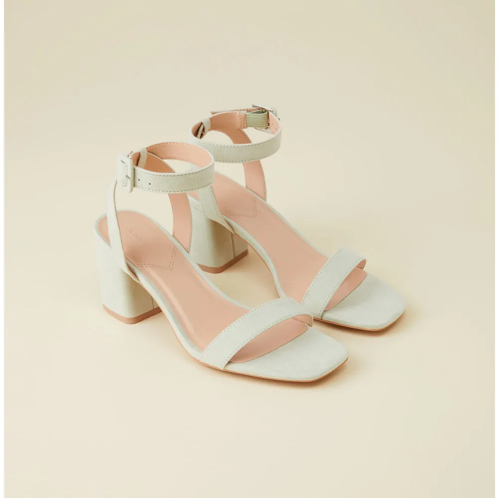 Lefties- Water Green Basic High-Heeled Sandal