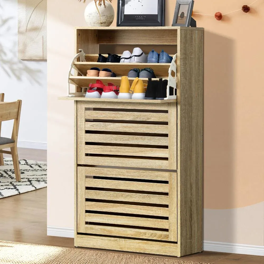 Modern 20-45 Pair Shoe Cabinet | Storage Rack and Organiser | Shoe Storage Organiser by Oikiture
