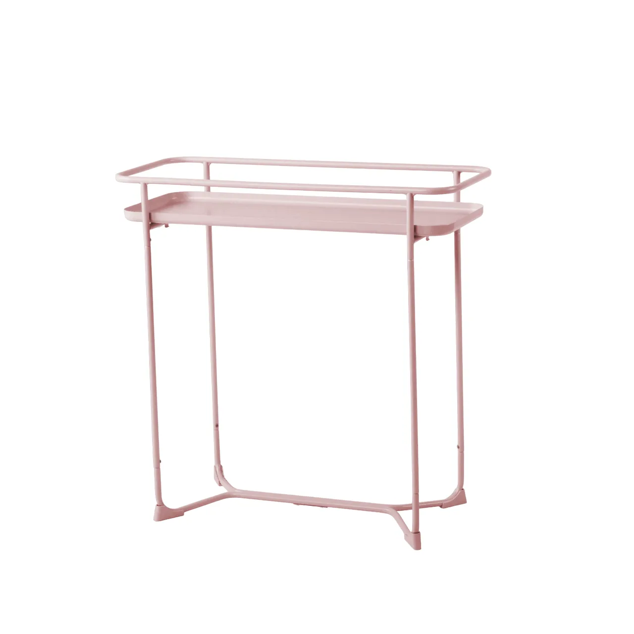 Modern Loft Metal Side Table Flower Stand Rectangle-Pink