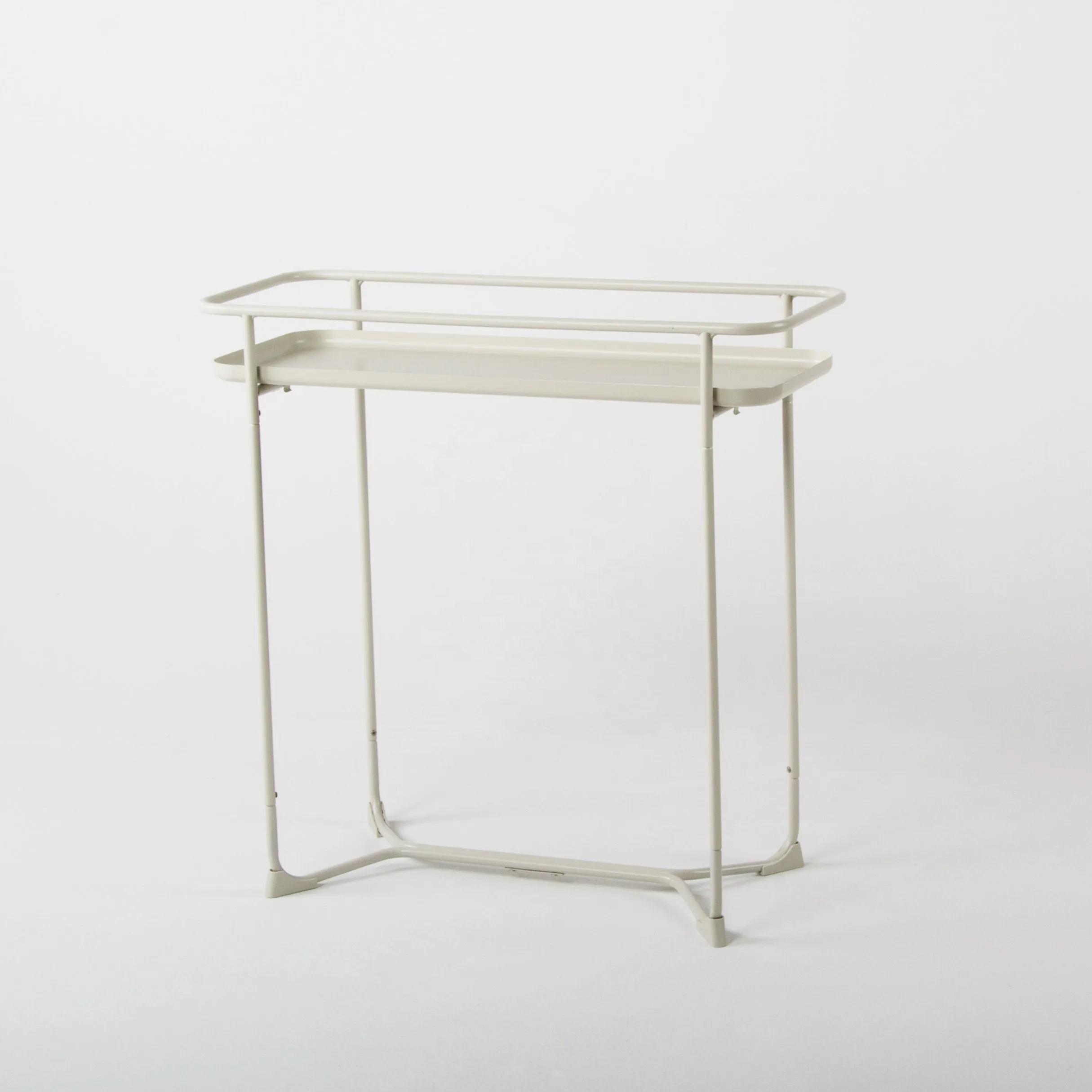 Modern Loft Metal Side Table Flower Stand Rectangle-White