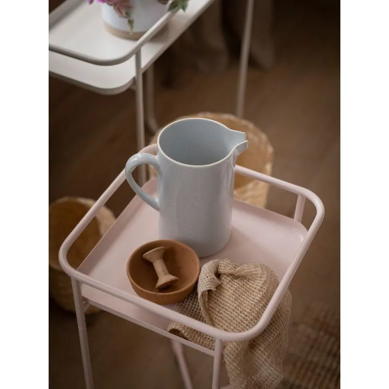 Modern Loft Metal Side Table Flower Stand Square-Pink