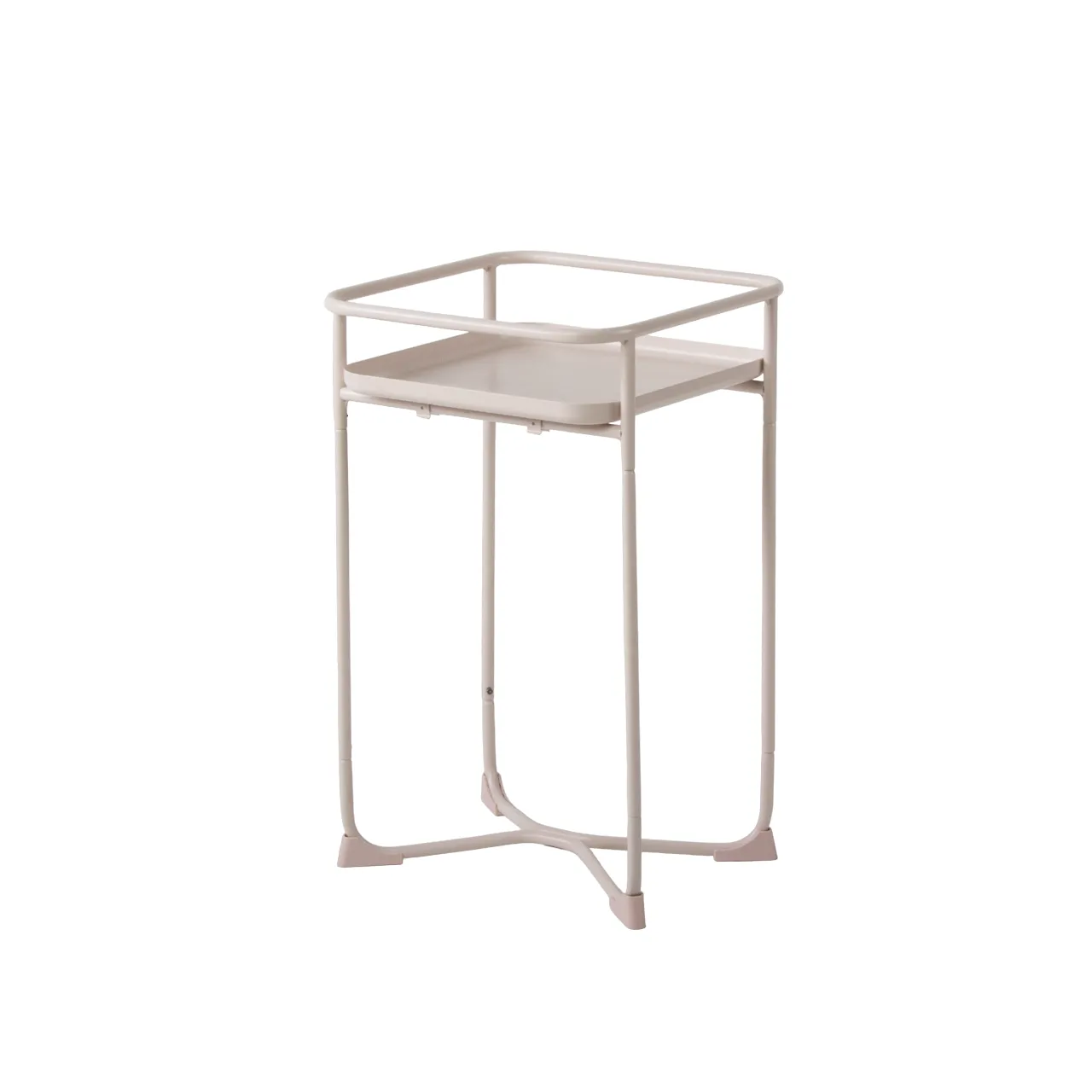 Modern Loft Metal Side Table Flower Stand Square-Pink