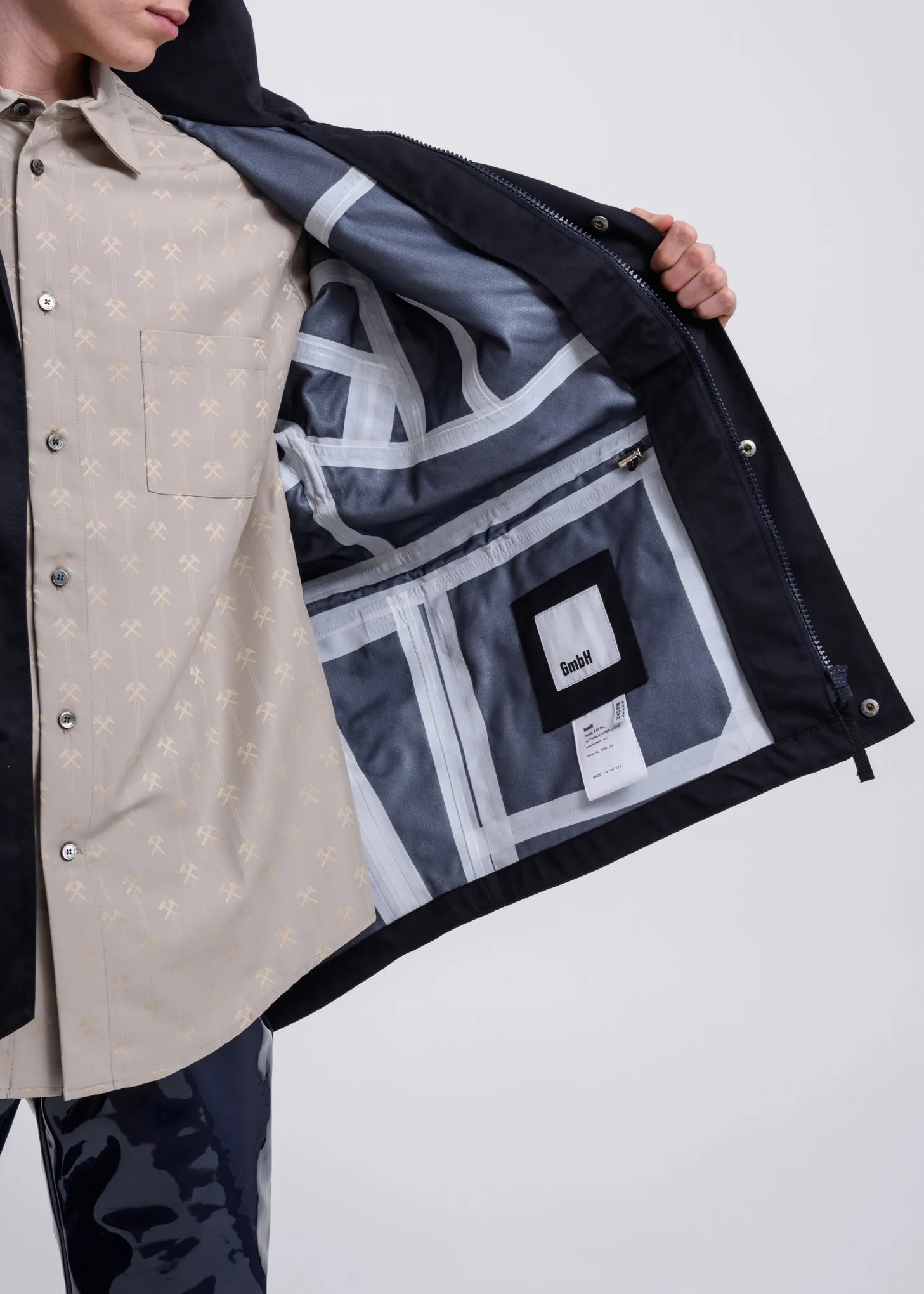 Navy Jeenu Water Proof Rain Jacket
