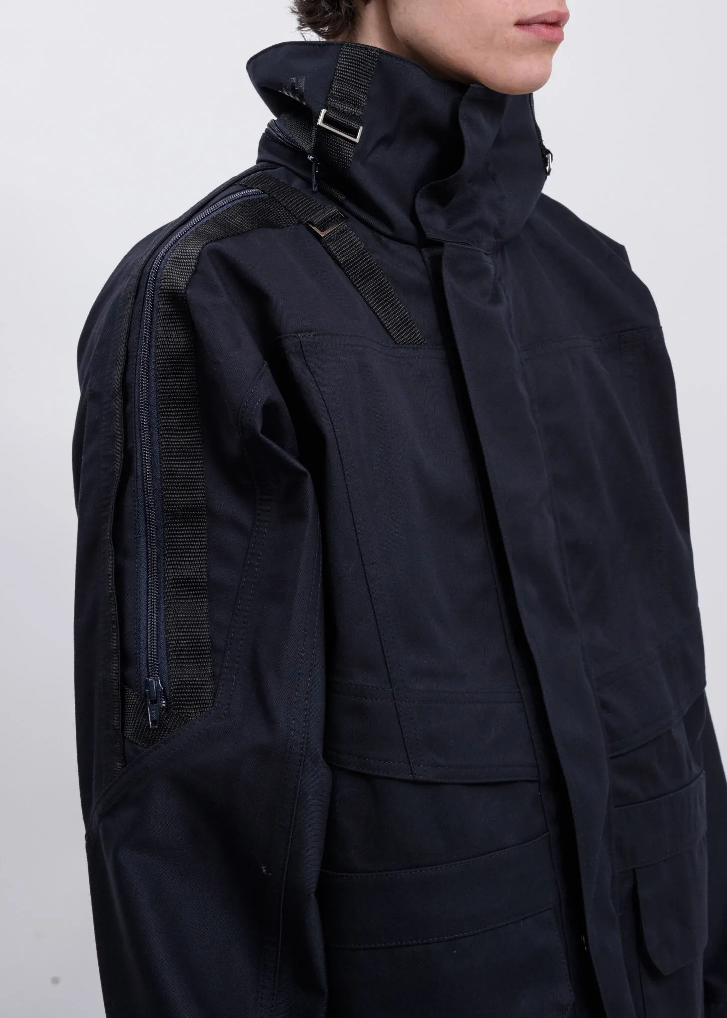 Navy Jeenu Water Proof Rain Jacket