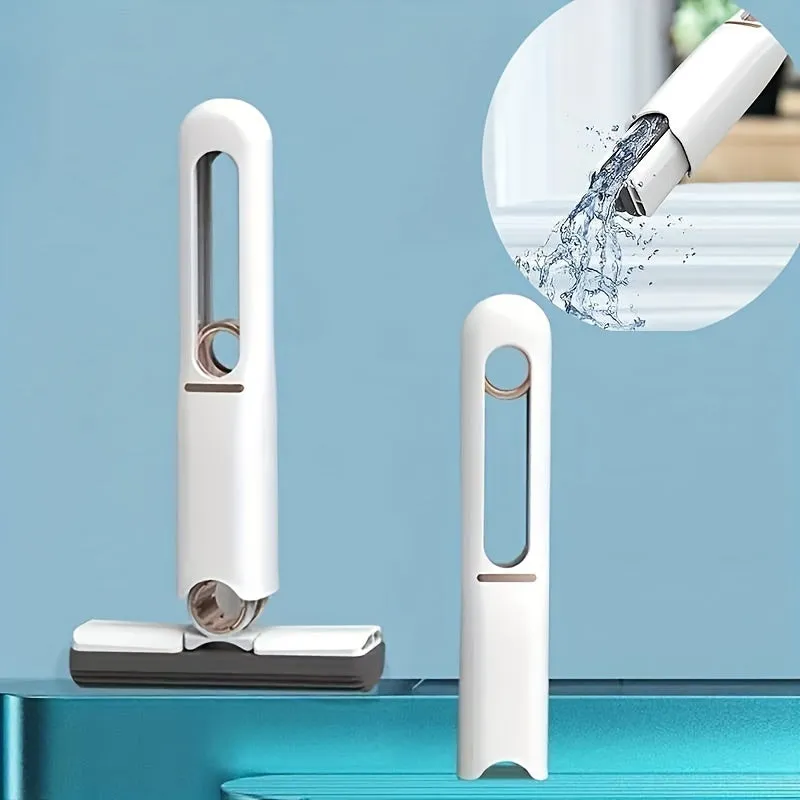 New Portable Self-Squeeze Mini Mop, Lazy Hand Wash-Free Strong Absorbent Mop
