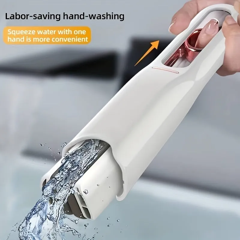 New Portable Self-Squeeze Mini Mop, Lazy Hand Wash-Free Strong Absorbent Mop