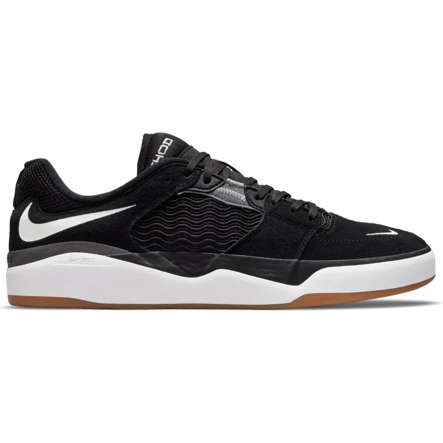 Nike SB Ishod Wair Skateboard Shoe - Black/White-Dark Grey-Black