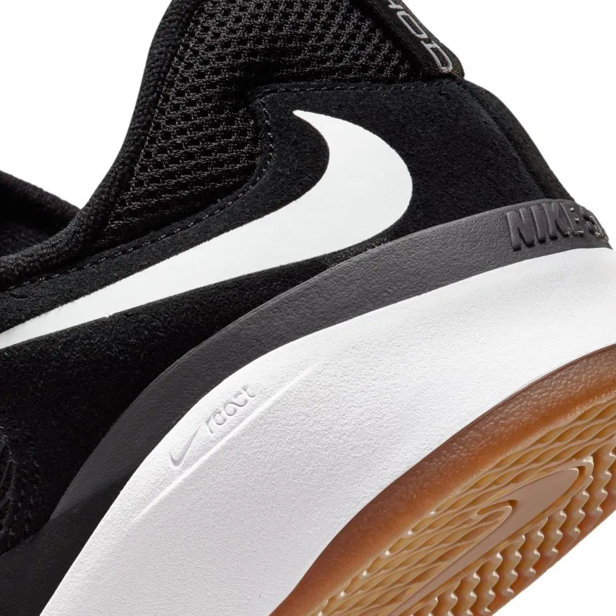 Nike SB Ishod Wair Skateboard Shoe - Black/White-Dark Grey-Black