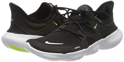 Nike Women's Free Rn 5.0 Black/White-Anthracite-Volt Running Shoes-7 UK (9 US) (AQ1316)