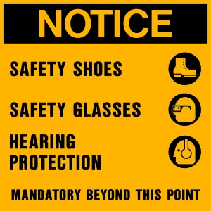 Notice - PPE Mandatory