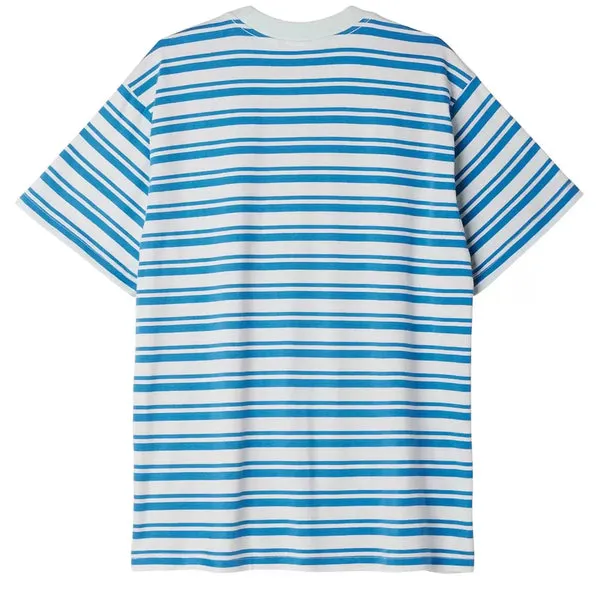 Obey Sunrise Stripe T-Shirt - Pure Water