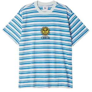Obey Sunrise Stripe T-Shirt - Pure Water
