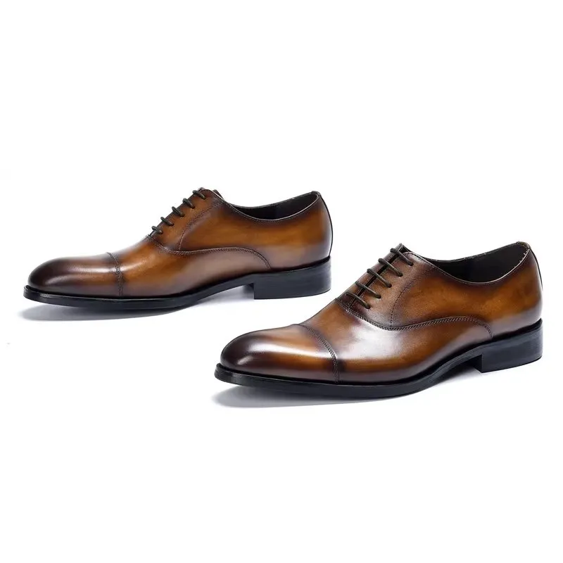 Opulent Cowhide Oxford Dress Shoes