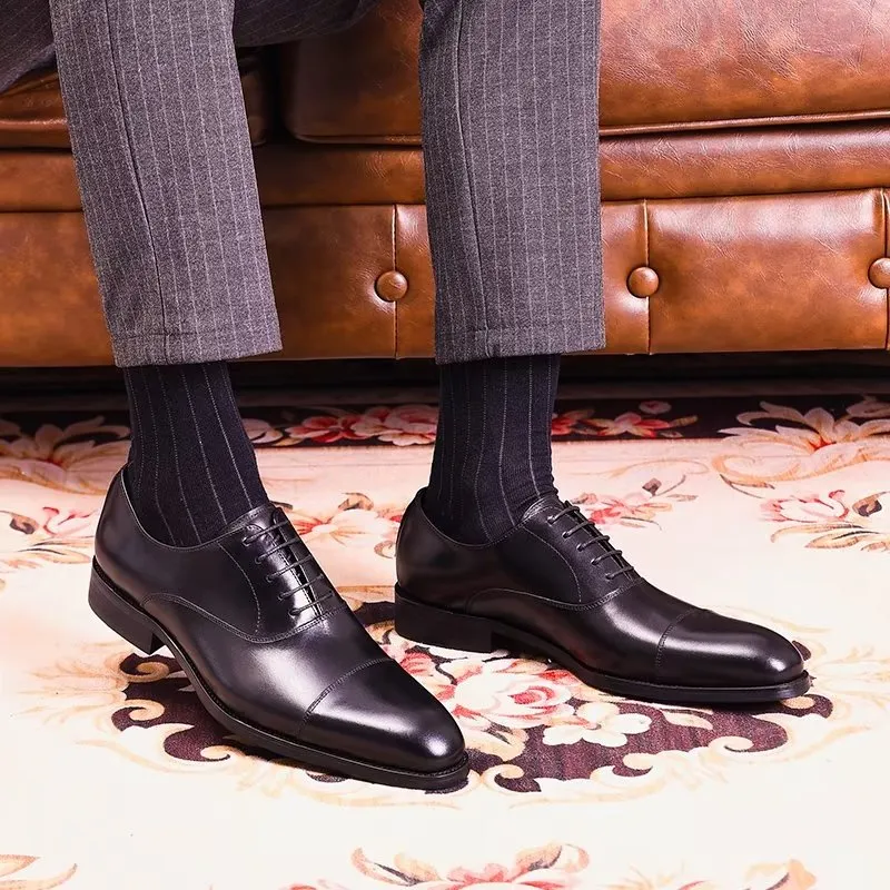 Opulent Cowhide Oxford Dress Shoes
