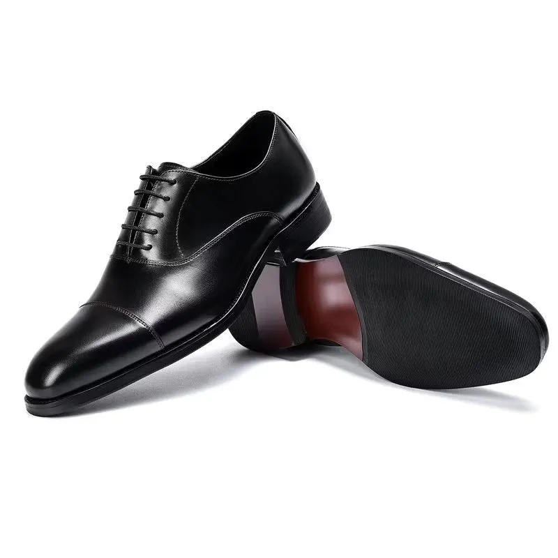 Opulent Cowhide Oxford Dress Shoes