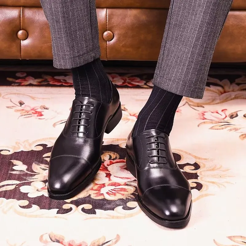 Opulent Cowhide Oxford Dress Shoes
