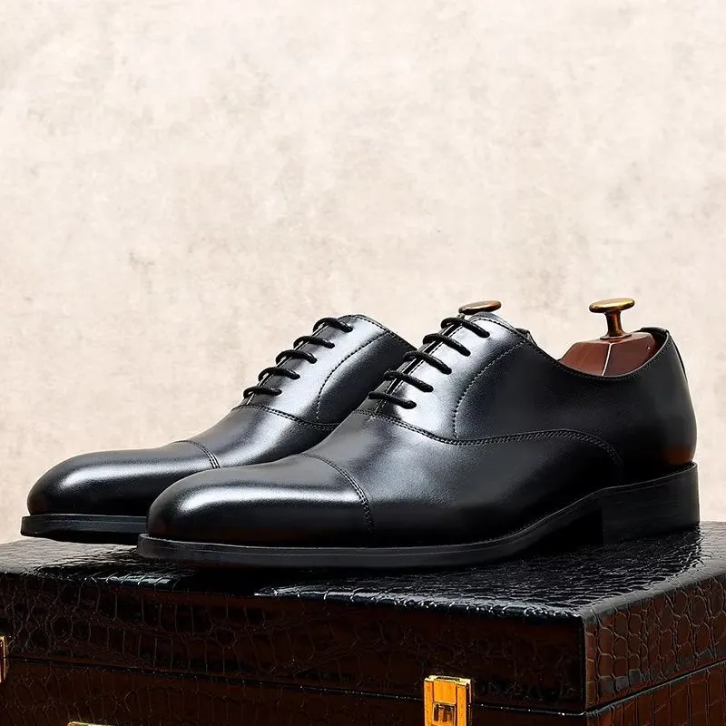 Opulent Cowhide Oxford Dress Shoes