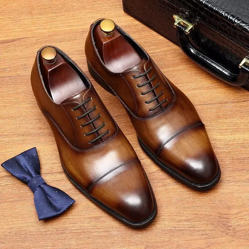 Opulent Cowhide Oxford Dress Shoes
