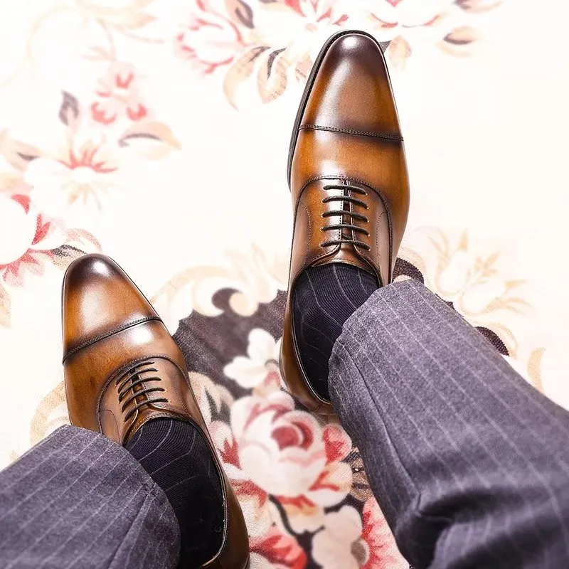 Opulent Cowhide Oxford Dress Shoes