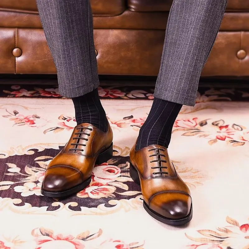 Opulent Cowhide Oxford Dress Shoes
