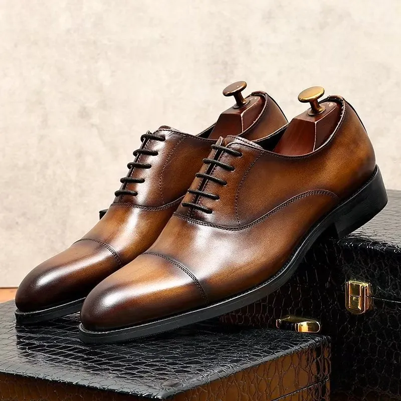 Opulent Cowhide Oxford Dress Shoes