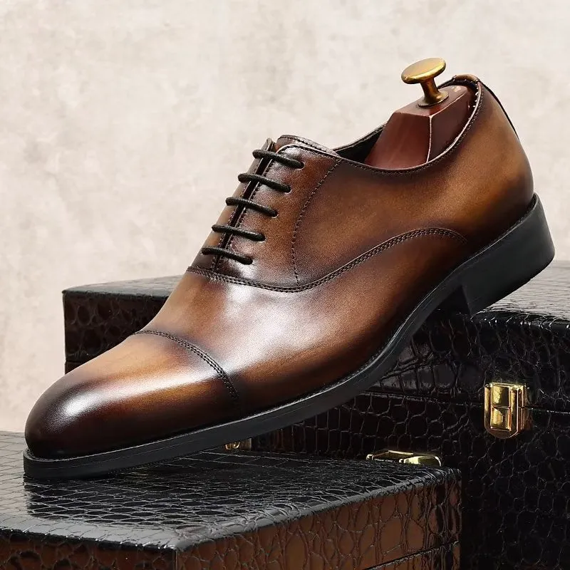 Opulent Cowhide Oxford Dress Shoes