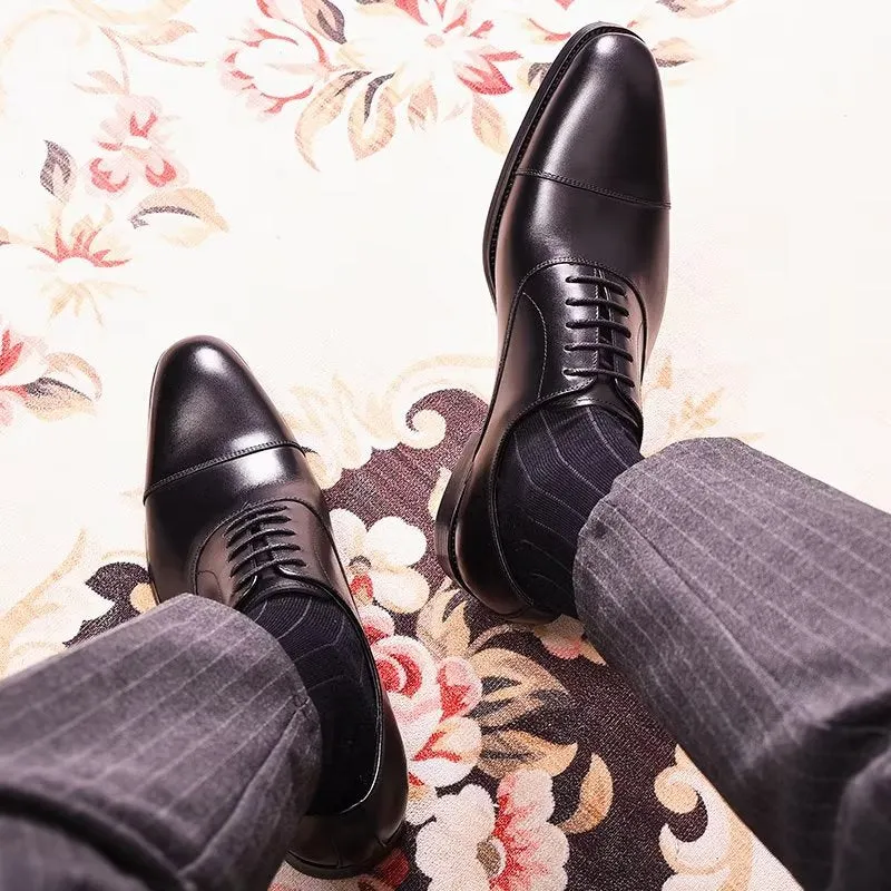 Opulent Cowhide Oxford Dress Shoes