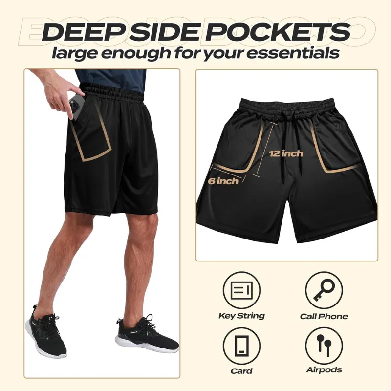 Pack 3 Quick Dry Basketball Shorts – Flexible and Performance-Ready