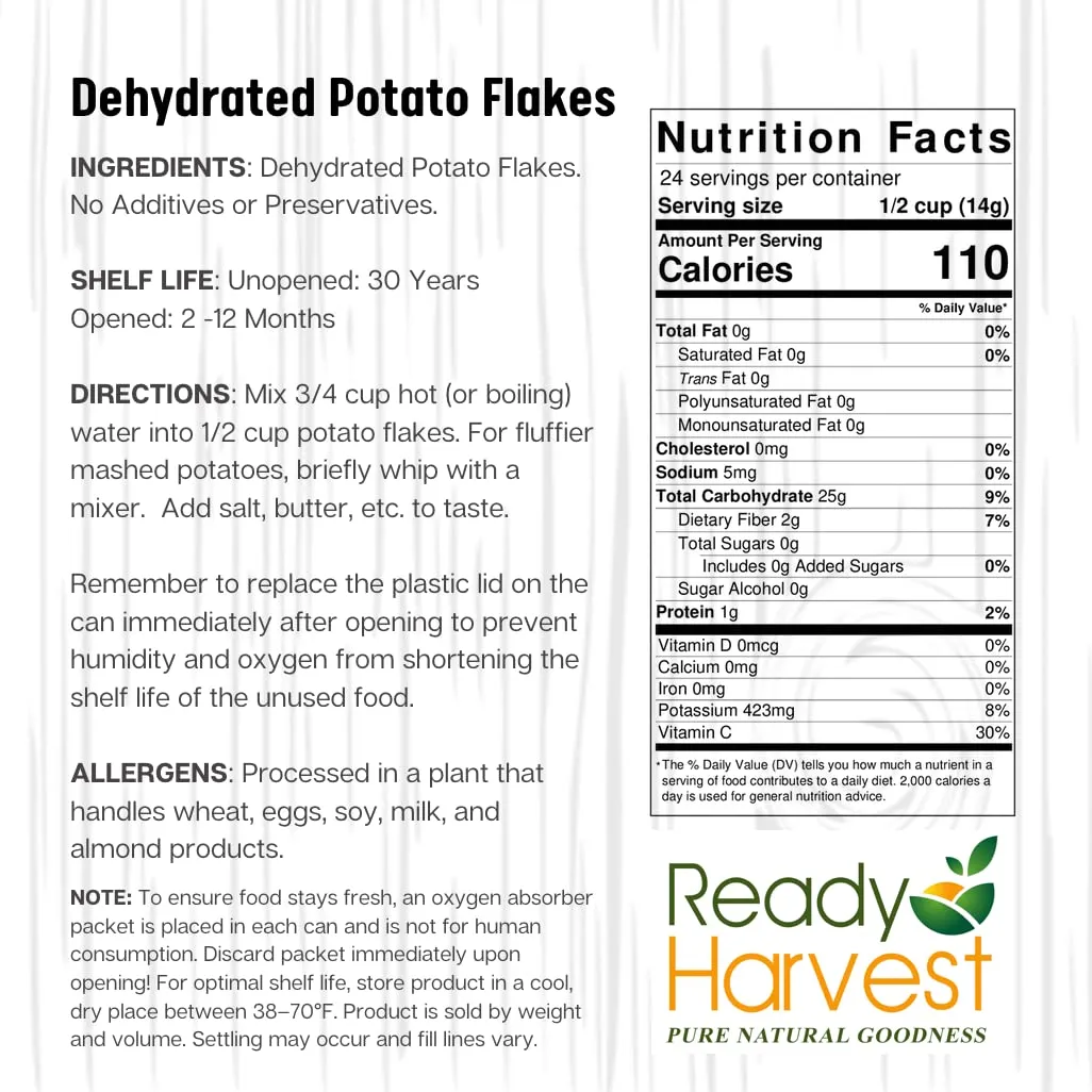 Potato Flakes Dehydrated
