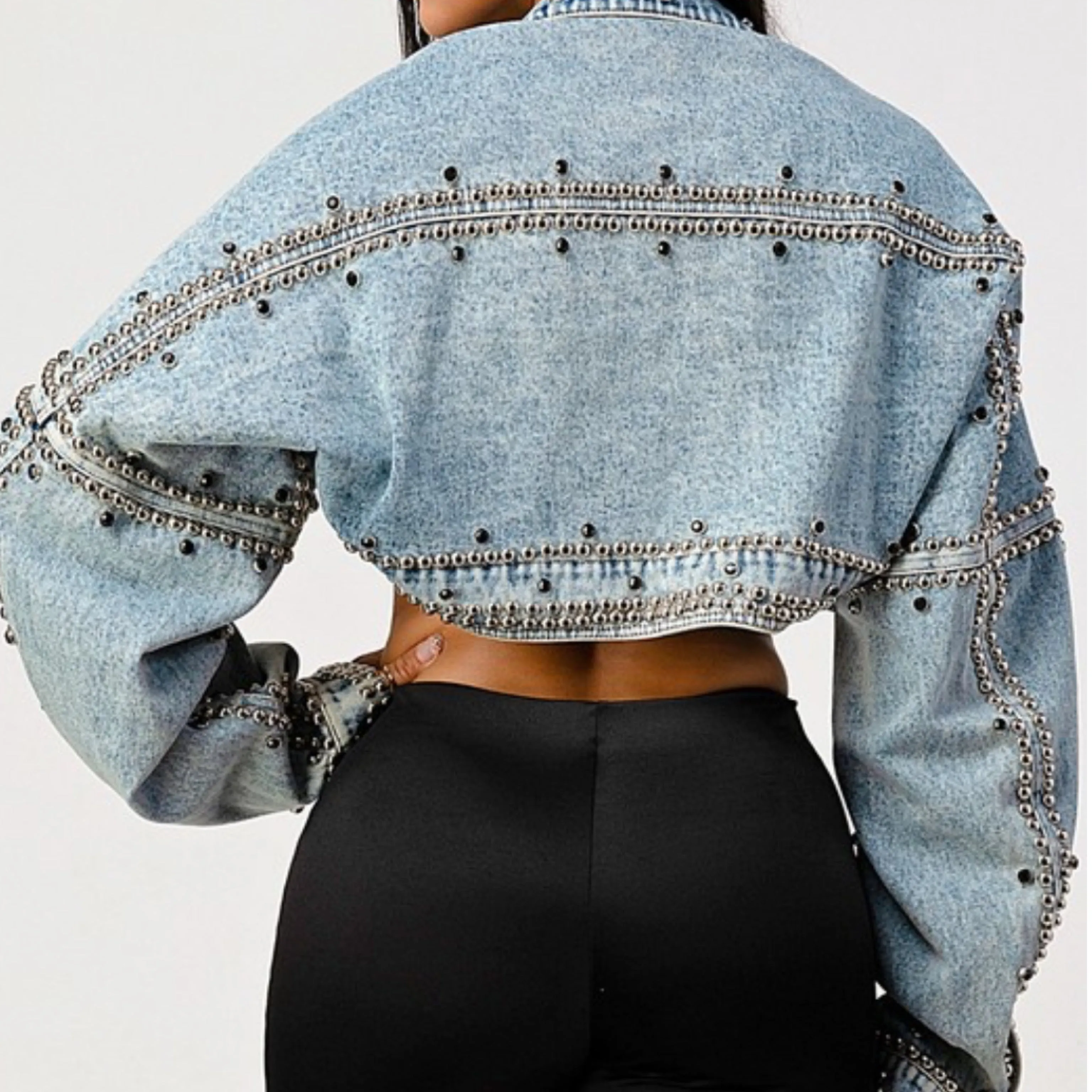 Proceed With Caution Denim Vest (slightly heavy)