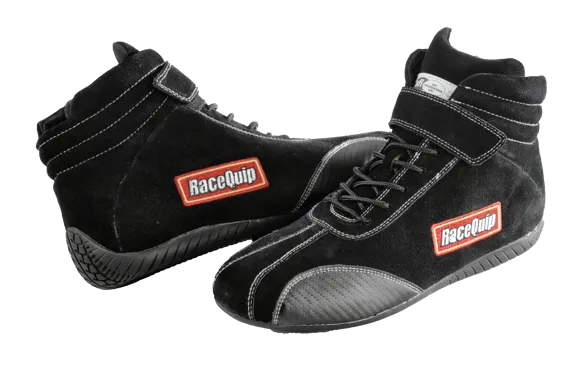 RaceQuip Euro Carbon-L Series Race Shoes - Black - 1 US Mens (Womens 3) - 30500010