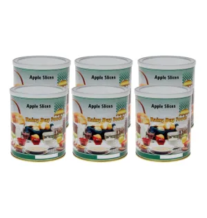 Rainy Day Foods Apple Slices 6 (Case of Six) #10 Cans - 102 Servings