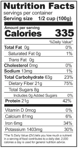 Rainy Day Foods Gluten-Free Baby Lima Beans 6 (Case of Six) #10 Cans - 150 Servings