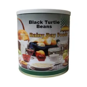 Rainy Day Foods Gluten-Free Black Turtle Beans 6 (Case of Six) #10 Cans - 157 Servings