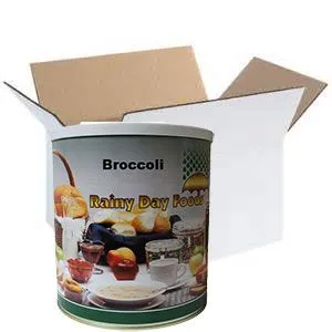 Rainy Day Foods Gluten-Free Non-GMO Broccoli 6 (Case of Six) #10 Cans - 291 Servings