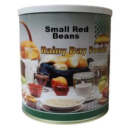 Rainy Day Foods Gluten-Free Small Red Beans 86 oz #10 Can - 24 Servings