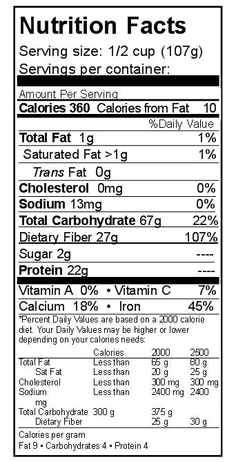 Rainy Day Foods Gluten-Free Small White Navy Beans 50 lbs Bag - 212 Servings