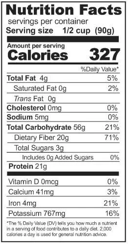 Rainy Day Foods Gluten-Free Split Green Peas 6 (Case of Six) #10 Cans - 174 Servings